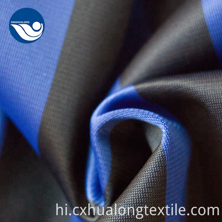 blue knitted fabric